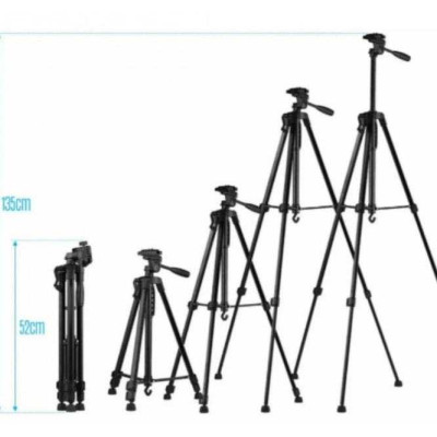 Професійний штатив 3366, трипод з чохлом Колір чорний 