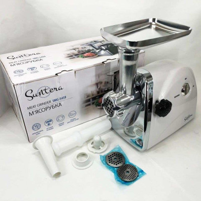 М'ясорубка Suntera SMG-5418W, електром'ясорубка для дому, м'ясорубка з металевим редуктором 