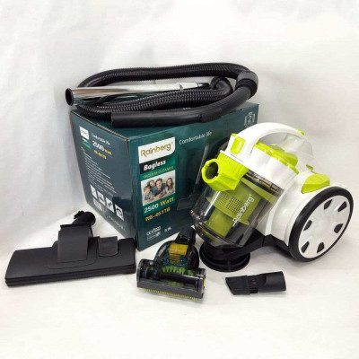 Пилосос без мішка Rainberg RB-651 контейнерний 2500 Вт, шнур 3,2 метра з колбою об'ємом 3 л 