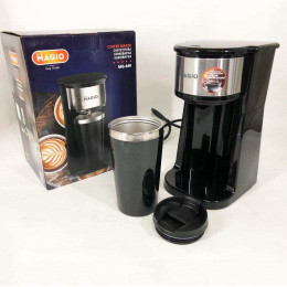 Кавоварка Magio MG-449 з термостаканом, Кавоварка для дому, Кавомашина домашня