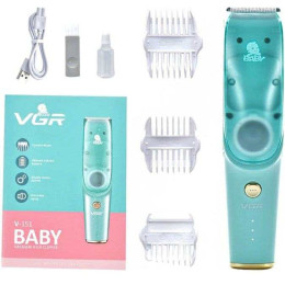 Машинка з витяжкою для стрижки дітей та немовлят VGR V-151 Baby зі змінними насадками Машинка з витяжкою для стрижки дітей та немовлят VGR V-151 Baby зі змінними насадками
