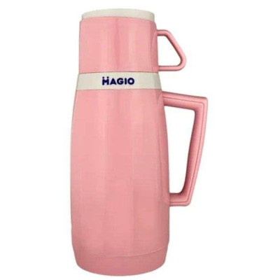 Термос Magio MG-1051P зі скляною колбою, Термос для питної води, термос для дому. Колір: рожевий 