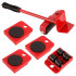 Набір для переміщення меблів та великогабаритних предметів Moving Helpers (червоний, 5 предметів) 