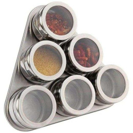 Набір ємностей для спецій MAG-745 з підставкою на магнітах, баночки для спецій 6 шт. Набір ємностей для спецій MAG-745 з підставкою на магнітах, баночки для спецій 6 шт.