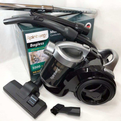 Хороший циклонний пилосос для будинку з контейнером Rainberg RB-655 колбовий без мішка для сухого прибирання 