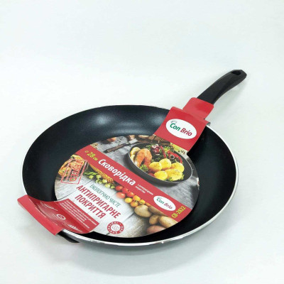 Сковорода 28 см Con Brio СВ-2822 FULL INDUCTION, Сковорода з товстим дном, якісна на плиту 