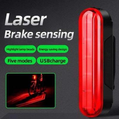 Велосипедний ліхтар акумуляторний LEADBIKE LD80-6LED з лазерною розміткою ліхтар, Ліхтар стоп 