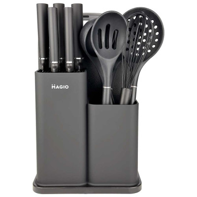 Набір силіконових кухонних речей Magio MG-1097B набір ножів лопаток 12 предметів 