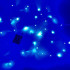 Гірлянда світлодіодна роса на батарейках синя, провід прозорий, 5м 