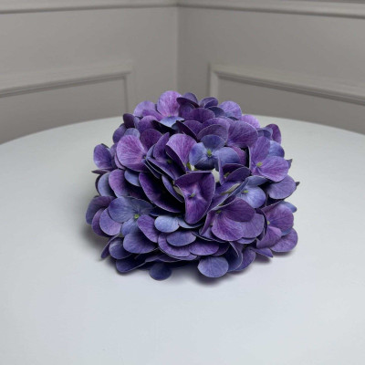 Гортензія штучна латексна h=70см d=17 cm 1шт. Колір: лавандовий 