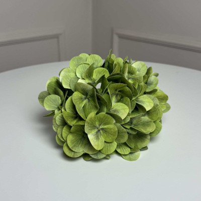 Гортензія штучна латексна h=70см d=17 cm 1шт. Колір: салатовий 