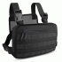 Тактична нагрудна сумка з Cordura 1000D, розгрузка чоловіча чорна 