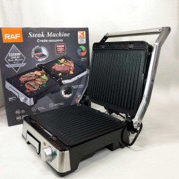Контактний притискний гриль RAF R.238 з антипригарним покриттям 2200 Вт