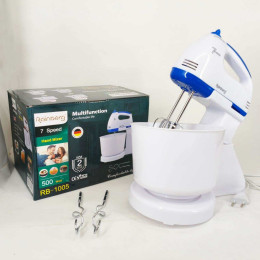 Міксер 7 швидкостей із чашею 2 л Rainberg RB-1005 500Вт Blue