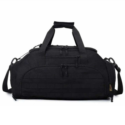 Тактична дорожня сумка-рюкзак 2 в 1 — зміцнена, універсальна чорна Тактична дорожня сумка-рюкзак 2 в 1 — зміцнена, універсальна чорна