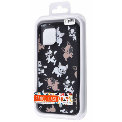 Чохол для Apple Iphone 12 Pro Max собачки. Колір чорний 