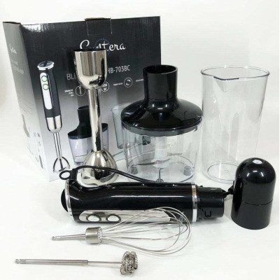 Блендер Suntera HB-703BC 800 Вт, електричний блендер, потужний блендер, портативний блендер Блендер Suntera HB-703BC 800 Вт, електричний блендер, потужний блендер, портативний блендер
