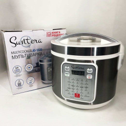 Мультиварка Suntera AS-1020 1000 Вт, Багатофункціональна мультиварка, скороварка пароварка мультиварка