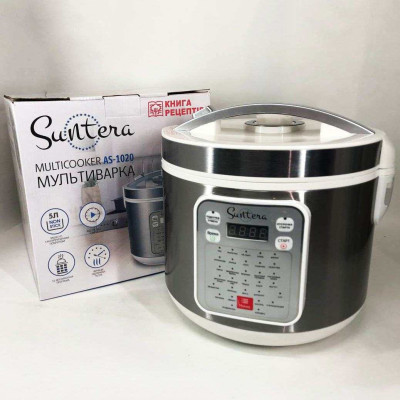 Мультиварка Suntera AS-1020 1000 Вт, Багатофункціональна мультиварка, скороварка пароварка мультиварка Мультиварка Suntera AS-1020 1000 Вт, Багатофункціональна мультиварка, скороварка пароварка мультиварка