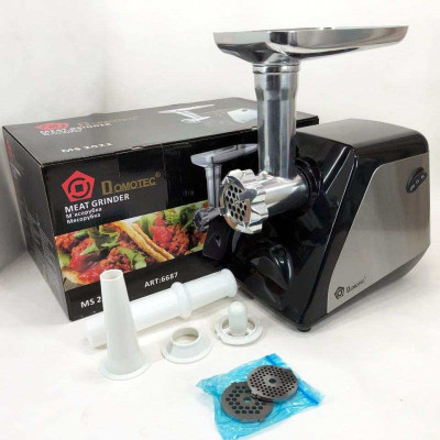 Електрична м'ясорубка Domotec MS-2022, м'ясорубка для дому для домашньої ковбаси 