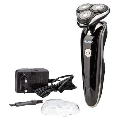 Електробритва MAGIO MG-687 3 голівки, сухе/вологе гоління, висувний триммер 