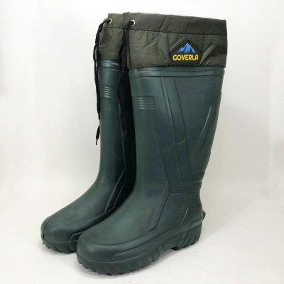 Чоботи якісні гумові утеплені високі 41р 27см, чоботи гумові чоловічі рибальські 