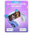 Бездротові навушники LED з котячими вушками CAT STN-28, Стерео навушники з котячими вушками. Колір: синій 