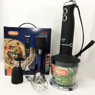 Блендер MAGIO MG-655, портативний блендер для смузі, ручний занурювальний блендер, електричний блендер Блендер MAGIO MG-655, портативний блендер для смузі, ручний занурювальний блендер, електричний блендер