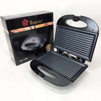 Гриль бутербродниця сендвічниця DOMOTEC MS-7709, бутербродниця побутова, домашній гриль для шаурми 