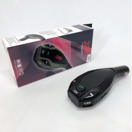 Автомобільний трансмітер FM MOD. X7 BT модулятор Bluetooth Золотий, ФМ модулятор у машину. Колір: чорний