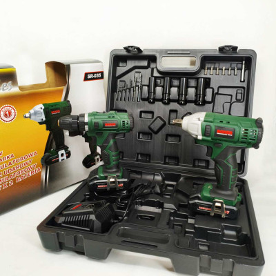 Інструменти на акумуляторах 1350 об/хв, 3000 уд/хв Boxer SR-035 дрель гайковерт набір 