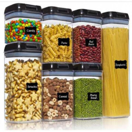 Набір контейнерів для їжі FOOD Storage Container Set на клямках із ущільнювачем із 7 предметів Набір контейнерів для їжі FOOD Storage Container Set на клямках із ущільнювачем із 7 предметів