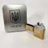 Дугова електроімпульсна запальничка USB Україна (металева коробка) HL-446. Колір: золотий Дугова електроімпульсна запальничка USB Україна (металева коробка) HL-446. Колір: золотий