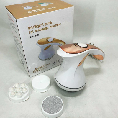 Масажер для тіла Relax and Spin Tone SH-658, вібро антицелюлітний масажер. Колір: жовтий 