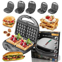 Сендвічниця вафельниця гриль ліщина 5в1 Adler AD 3040 1200Вт Сендвічниця вафельниця гриль ліщина 5в1 Adler AD 3040 1200Вт