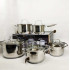 Набір посуду Edenberg EB-4074 із капсульним дном нержавіюча сталь 10 предметів Набір посуду Edenberg EB-4074 із капсульним дном нержавіюча сталь 10 предметів