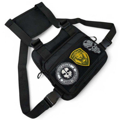 Тактична нагрудна сумка з патч-панеллю, сумка чоловіча розгрузочна, розгрузка жилет 