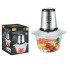 Універсальний подрібнювач кухонний RAF R.7009B чоппер зі скляною чашею 2л 800 Вт 