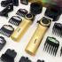 Набір VGR 2 в 1 V-001 V-977 GOLD, акумуляторна машинка для стрижки та триммер. Колір: золотий 