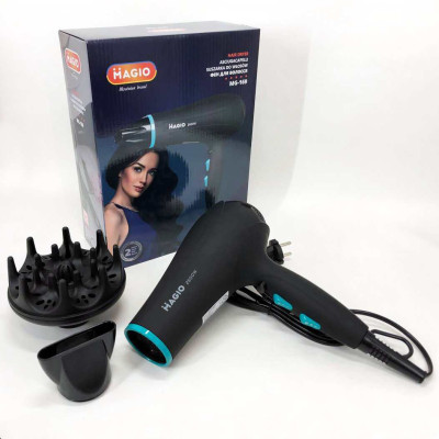 Фен Magio MG-169, потужний універсальний фен, повітряний стайлер для волосся, фен з іонізацією 