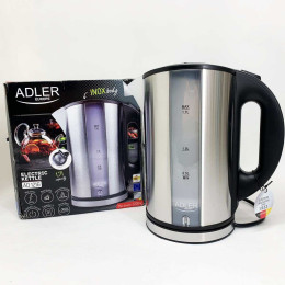 Чайник електричний з нержавіючої сталі Adler AD 1216 1.7L 2200Вт Чайник електричний з нержавіючої сталі Adler AD 1216 1.7L 2200Вт