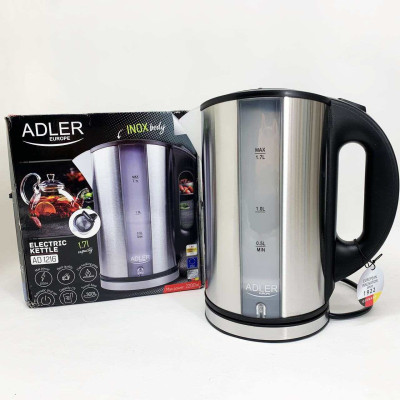 Чайник електричний з нержавіючої сталі Adler AD 1216 1.7L 2200Вт 