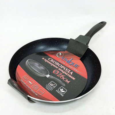 Сковорода UNIQUE UN-5155 26 см з антипригарним покриттям та ергономічною бакелітовою ручкою 