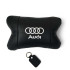 Автомобільна подушка для підголівника Audi – чорна натуральна шкіра Автомобільна подушка для підголівника Audi – чорна натуральна шкіра
