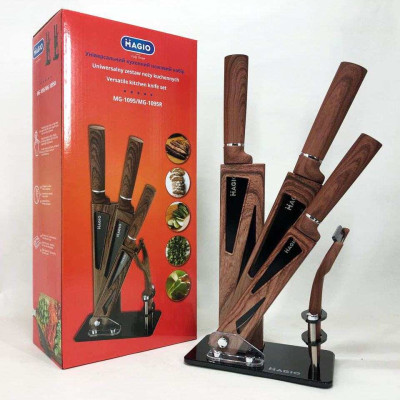 Набір ножів Magio MG-1095 5 предметів, Поварські кухонні ножі набір, Набір ножів для кухні 