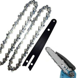 Комплект шини 30 см плюс 2 ланцюги крок 1/4 по 65 зубів для акумуляторної пилки Комплект шини 30 см плюс 2 ланцюги крок 1/4 по 65 зубів для акумуляторної пилки