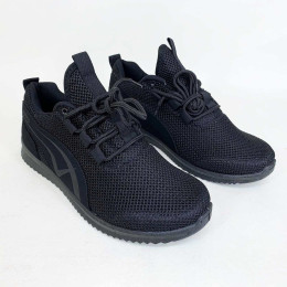 Кросівки літні сітка чорні 41р 26.5см
