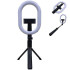 Монопод-штатив для селфі з кільцевою LED лампою Selfie Stick A8 телескопічний з пультом та Bluetooth 