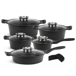 Набір посуду Edenberg EB-12913 10 предметів з ковшем та сотейником Набір посуду Edenberg EB-12913 10 предметів з ковшем та сотейником