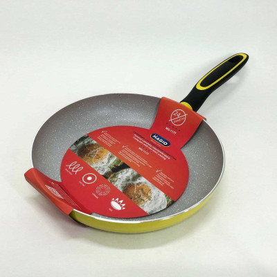 Сковорода Magio MG-1177 із мармуровим антипригарним покриттям 24 см, сковорода зручна на кухню 